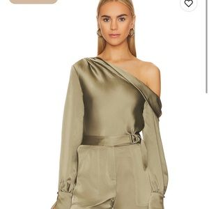 JONATHAN SIMKHAI OFF SHOULDER TOP
